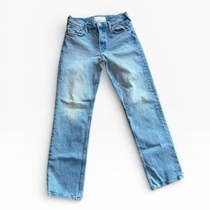 MOTHER Light Blue Women's Straight Leg Jeans